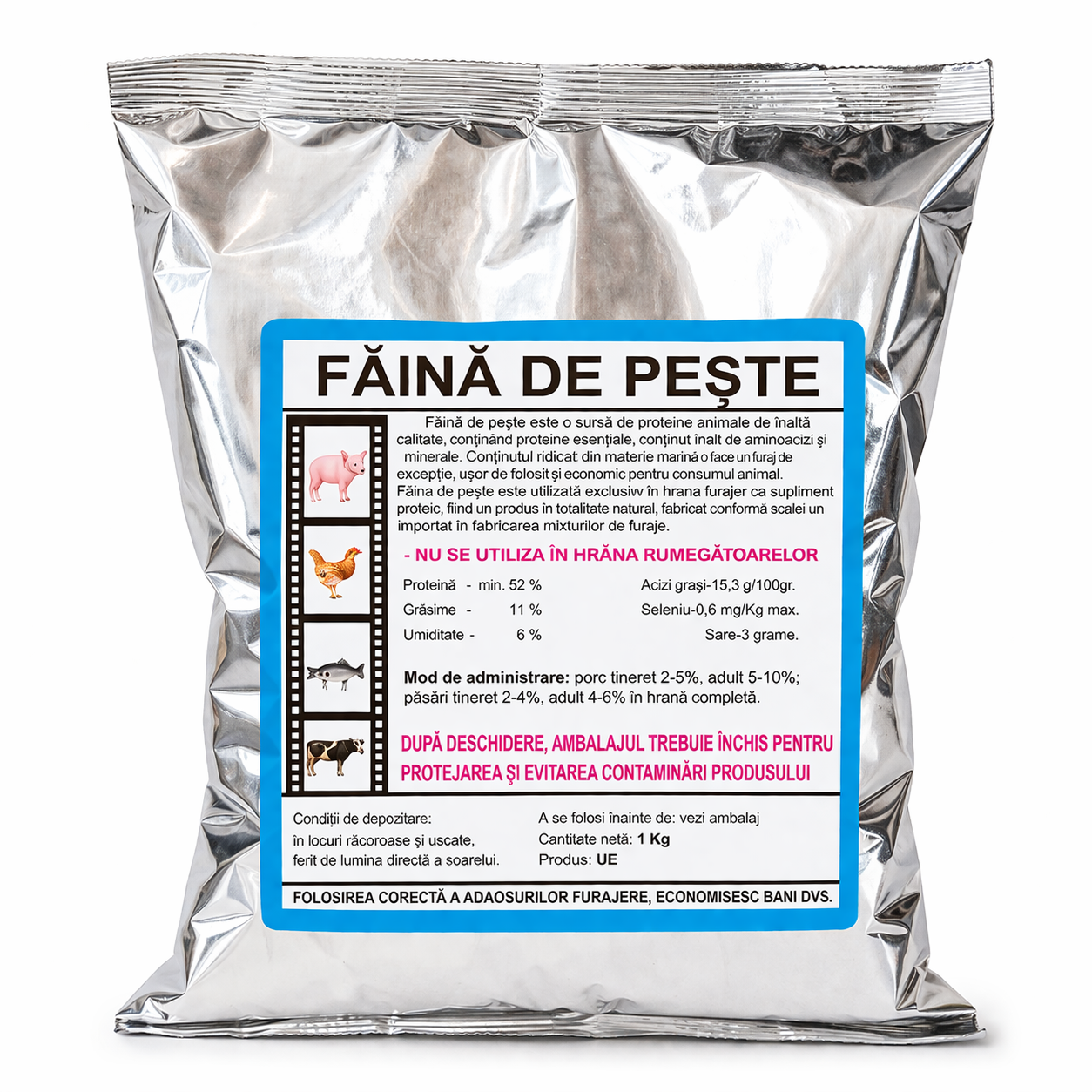 Făină de Pește 1 Kg – Proteină naturală pentru furaje