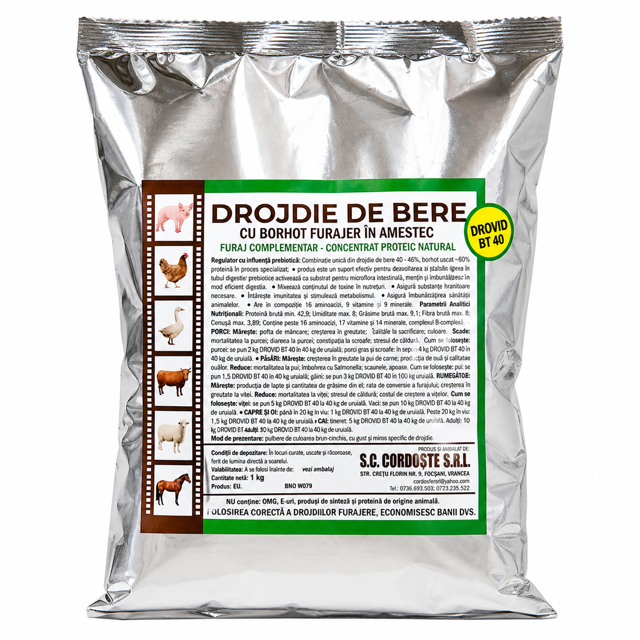 Drojdie de bere cu borhot 1 Kg – Supliment nutritiv natural