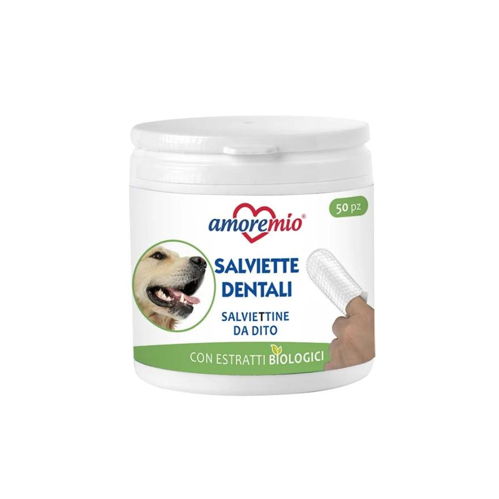 Servetele Dentare pentru Animale AMORE MIO 50 buc