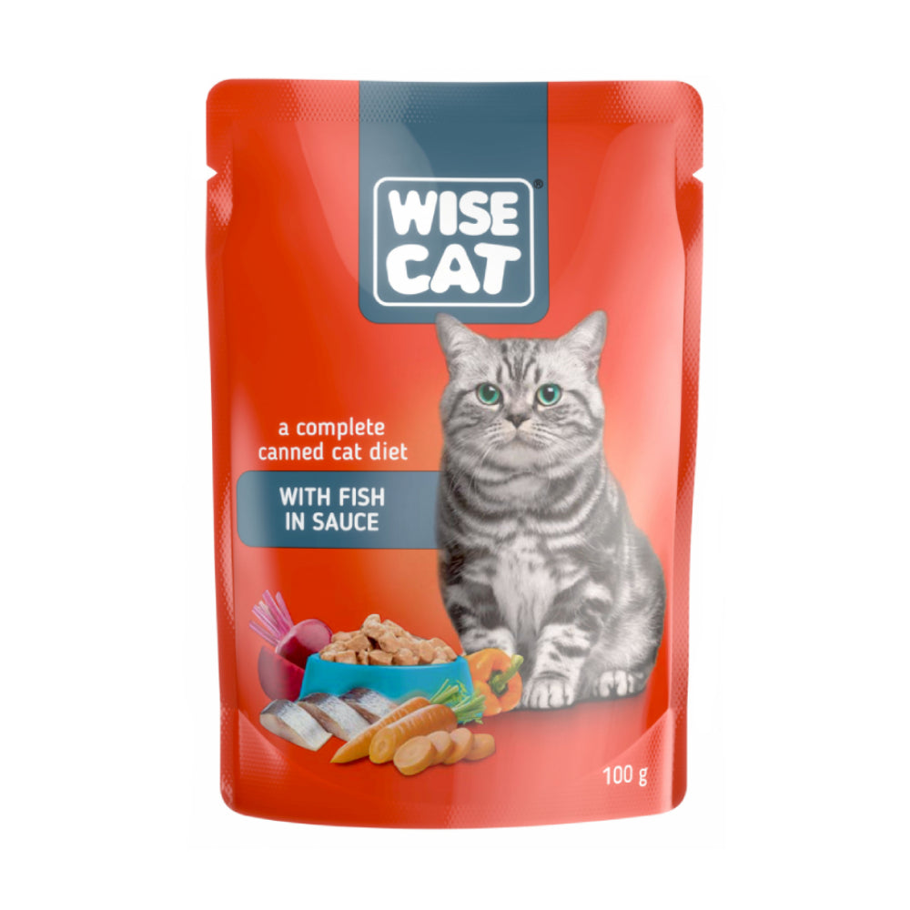 Hrana Umeda Pisici WISE CAT – Peste in Sos 100g