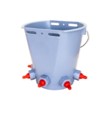 Găleată alăptare miei 8L + 5 tetine + 5 valve