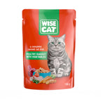 Hrana Umeda Pisici WISE CAT – Tocana de Pasare si Legume 100g