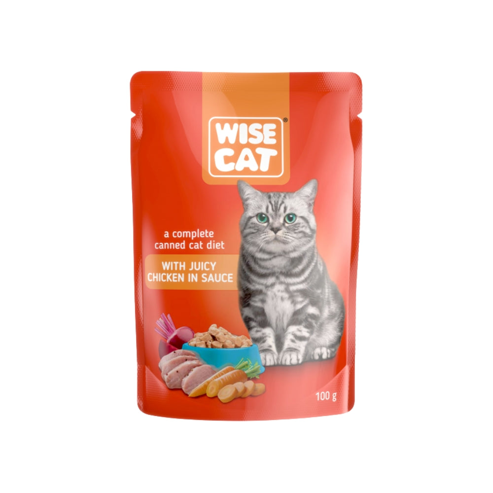 Hrana Umeda Pisici WISE CAT – Pui in Sos 100g